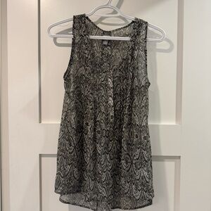 Converse Black and White Patterned Tank Top